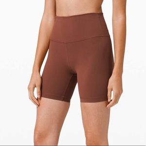 Lululemon Wunder Train short high-rise 6” in Ancient Copper